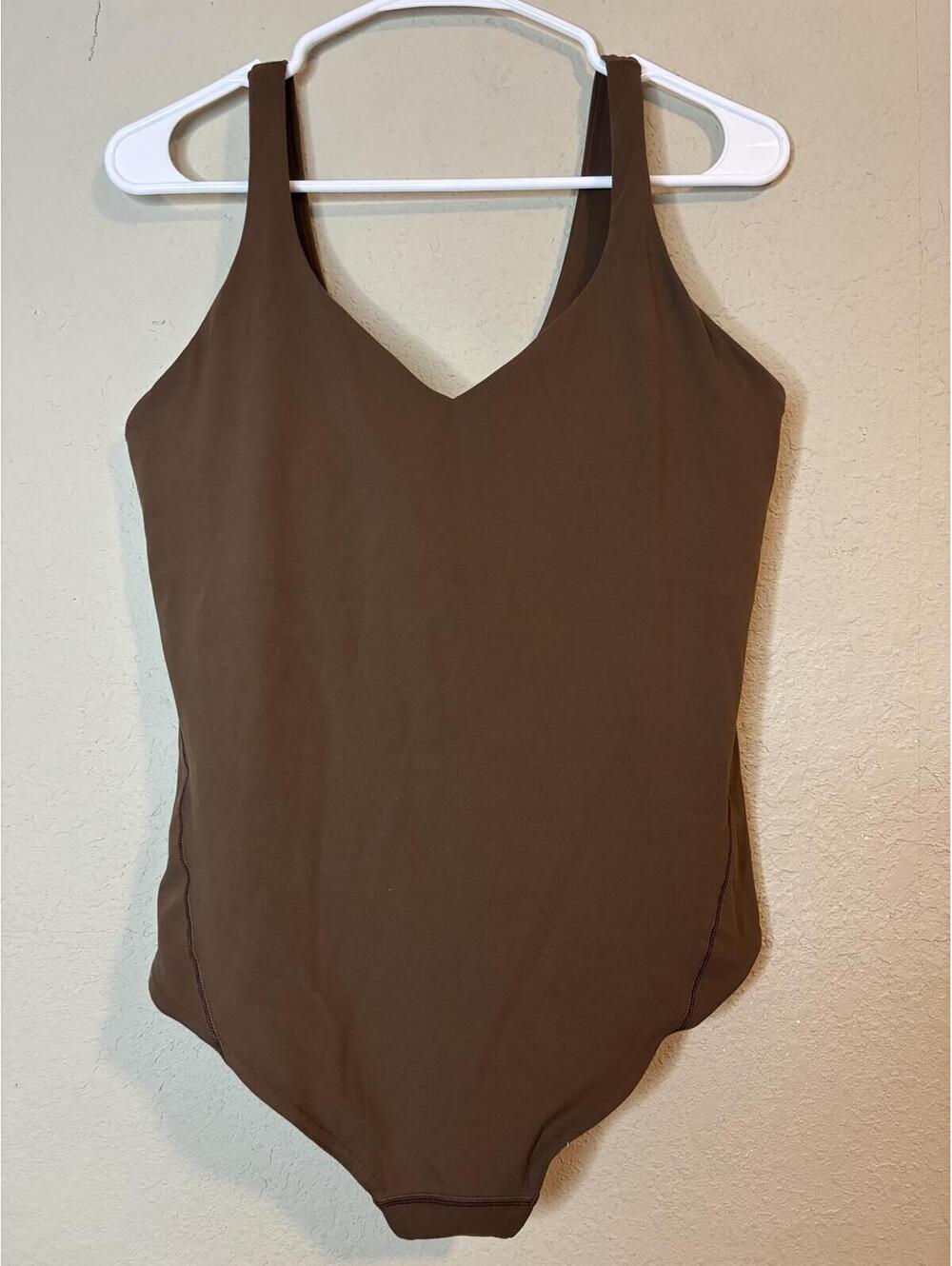 Lululemon Brown Sleeveless Bodysuit Tank Size 12
